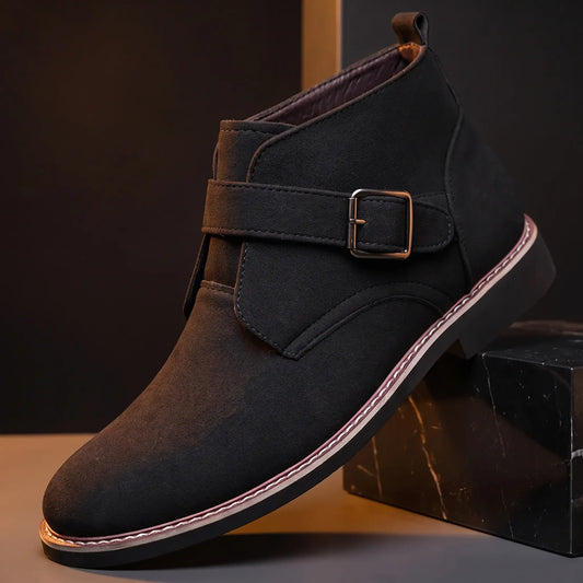 Ankle Buckle Boots Black