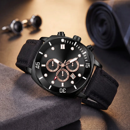 Diver bezel watch black