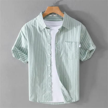 STRIPED SHORT SLEEVE SHIRT