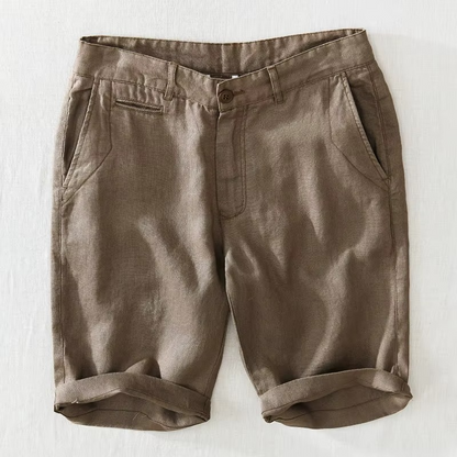 RELAXED LINEN SHORTS