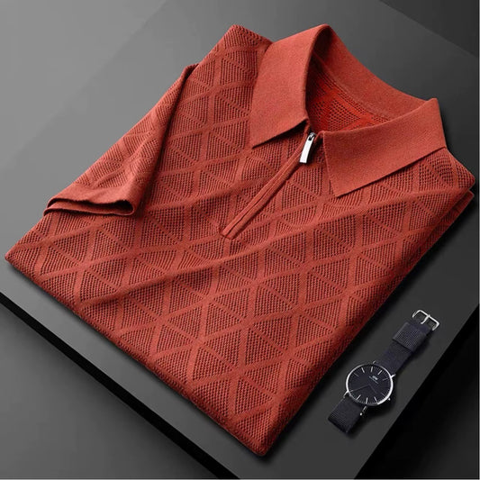 TEXTURED POLO SHIRT