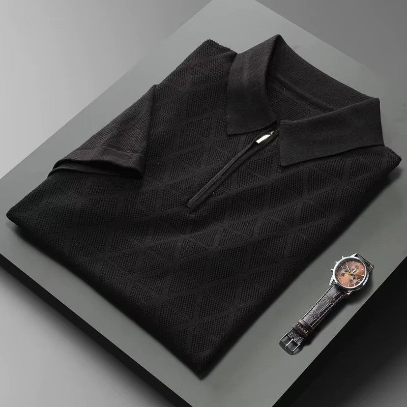 TEXTURED POLO SHIRT