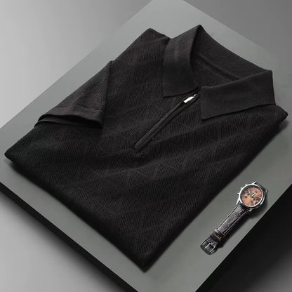 TEXTURED POLO SHIRT