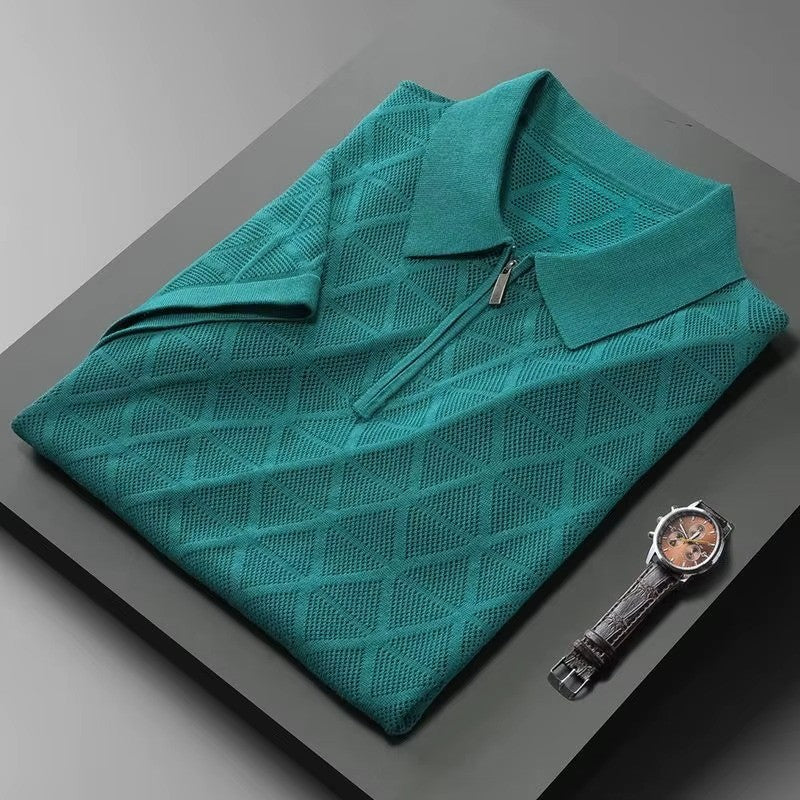 TEXTURED POLO SHIRT