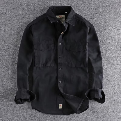 DOUBLE POCKET COTTON SHIRT
