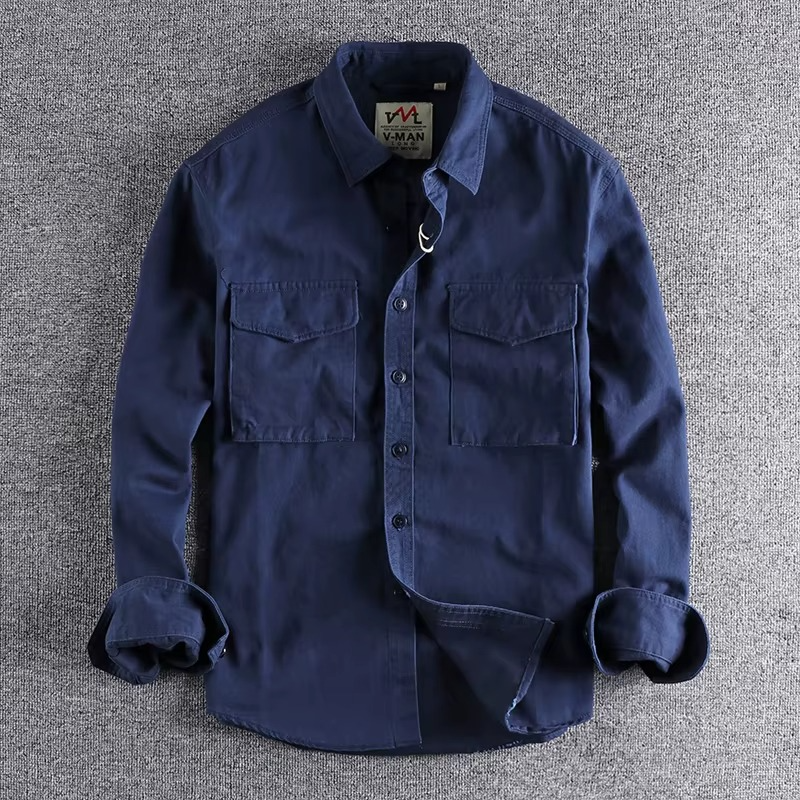 DOUBLE POCKET COTTON SHIRT