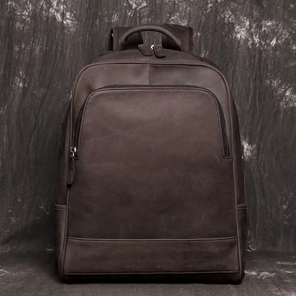 STREAMLINED LEATHER BACKPACK