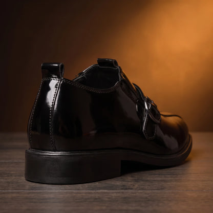 Glossy Formal Loafers - heel detail