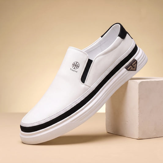 Light Comfort Loafers - Black White