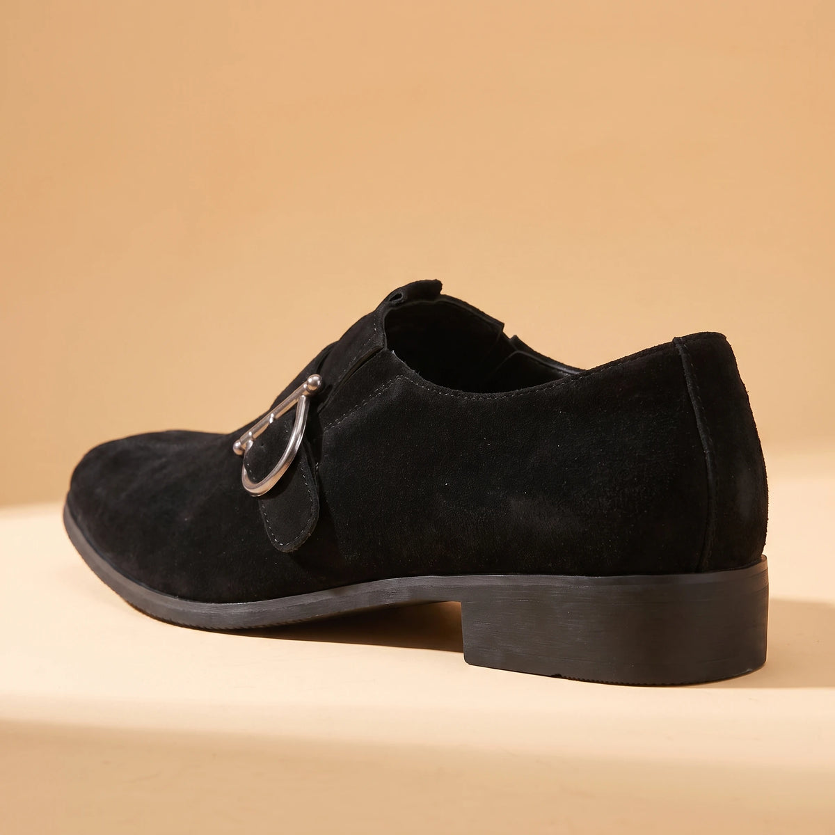 Formal Buckle Loafers - heel detail