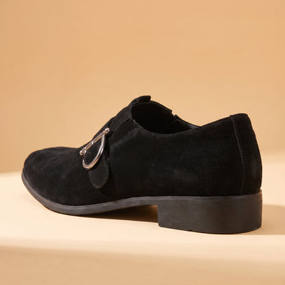 Formal Buckle Loafers - heel detail
