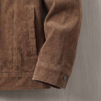 Four-Pocket Corduroy Jacket cuff and pocket detail
