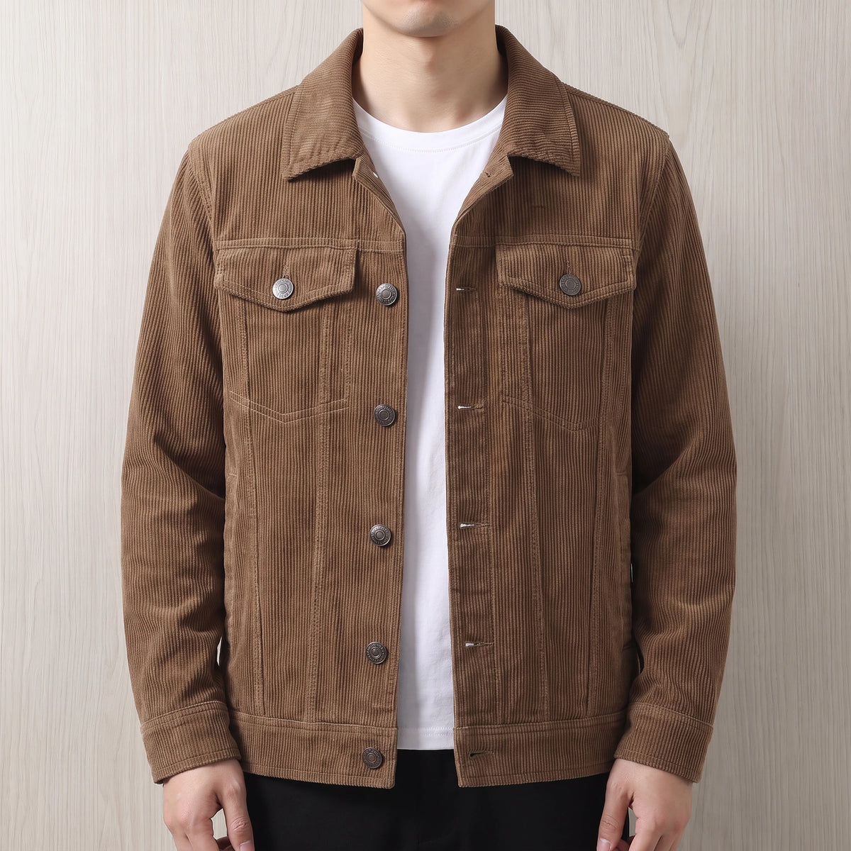 Four-Pocket Corduroy Jacket worn lifestyle front