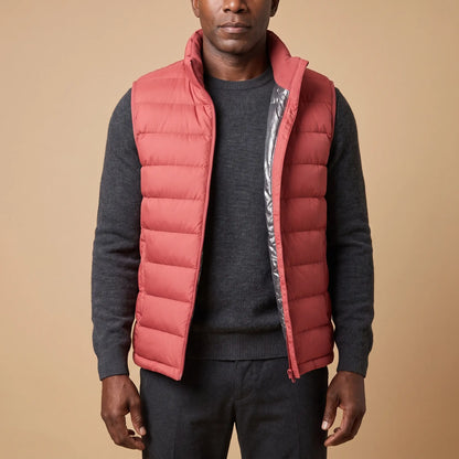 PACKABLE DOWN VEST Red