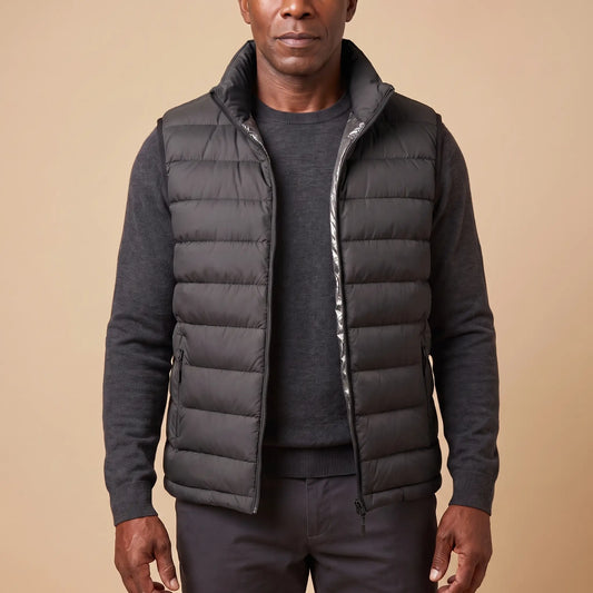 PACKABLE DOWN VEST Black