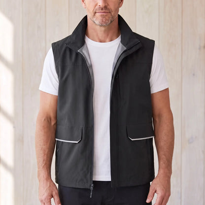 MESH LINED VEST Black