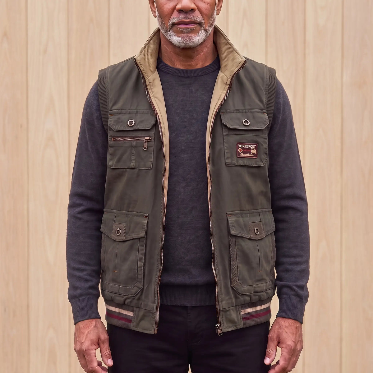 REVERSIBLE CARGO VEST Green