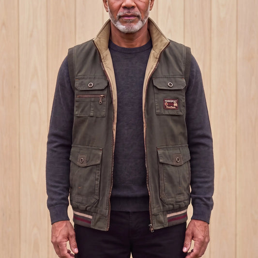 REVERSIBLE CARGO VEST Green