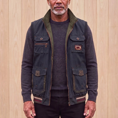 REVERSIBLE CARGO VEST Navy Blue