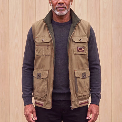 REVERSIBLE CARGO VEST Khaki