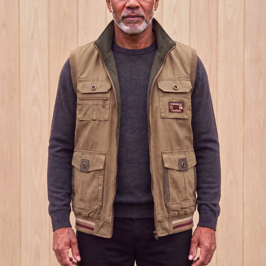 REVERSIBLE CARGO VEST Khaki