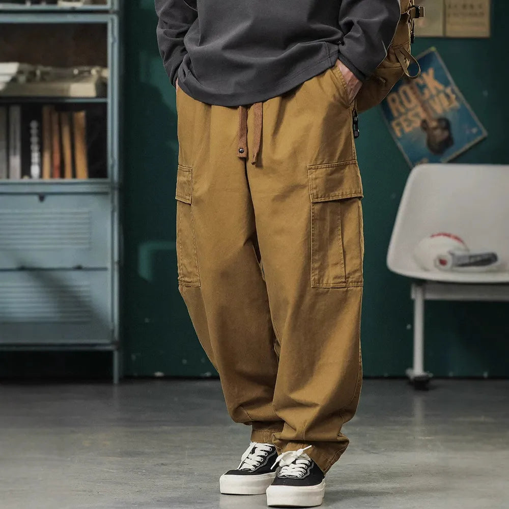 Retro Wide Leg Utility Pants