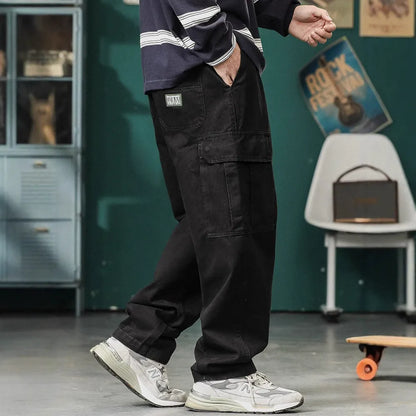 Retro Wide Leg Utility Pants