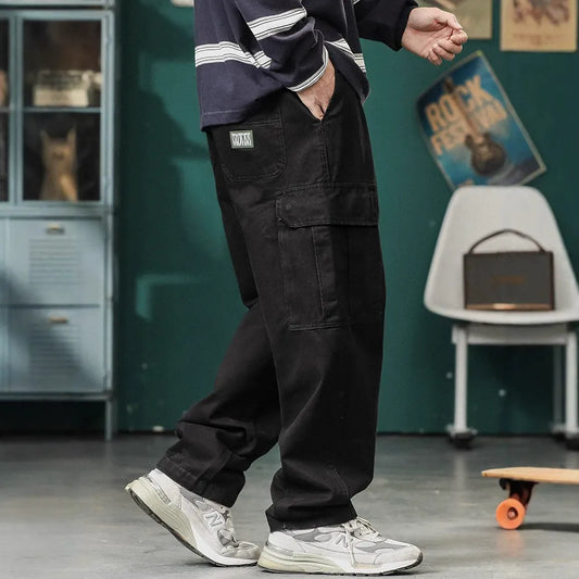 Retro Wide Leg Utility Pants