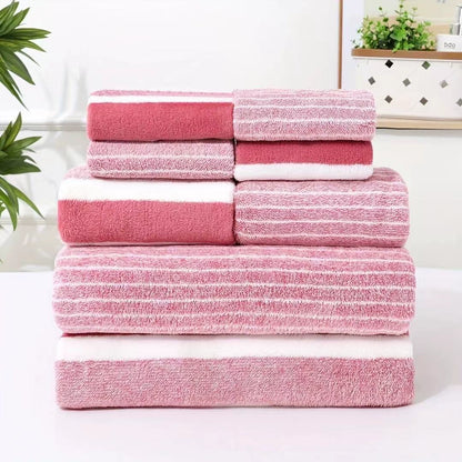 Coral Fleece 8-Piece Towel Set