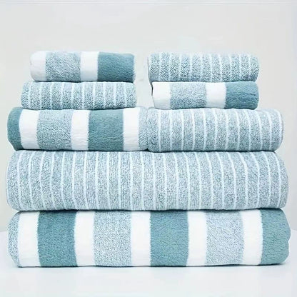 Coral Fleece 8-Piece Towel Set