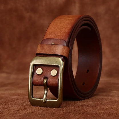 SOLID BRASS BUCKLE BELT