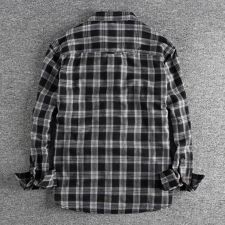 Riverton Retro Plaid Long-Sleeved Shirt