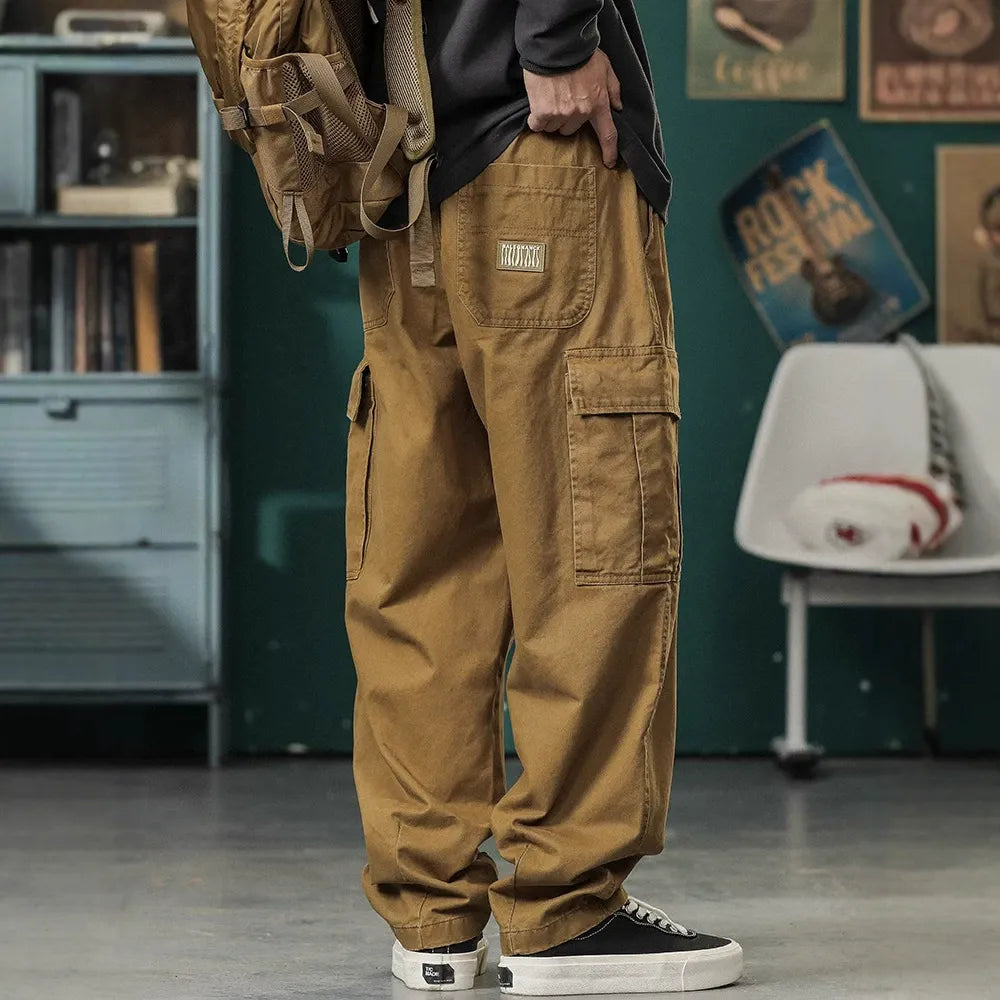 Retro Wide Leg Utility Pants