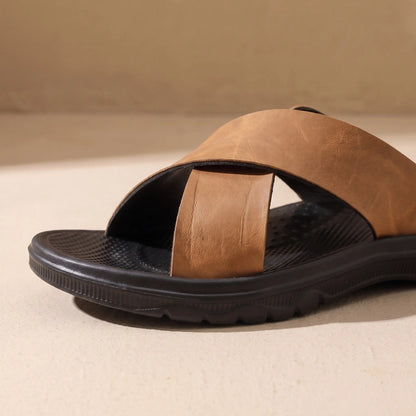 Cross-strap slide front strap detail