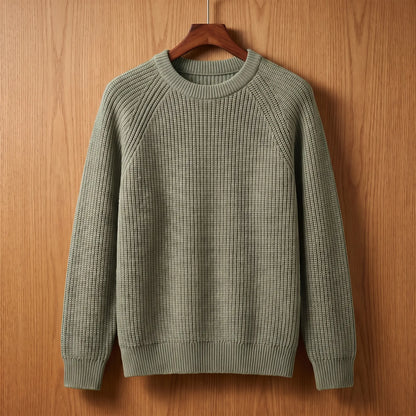 Raglan sleeve knit green