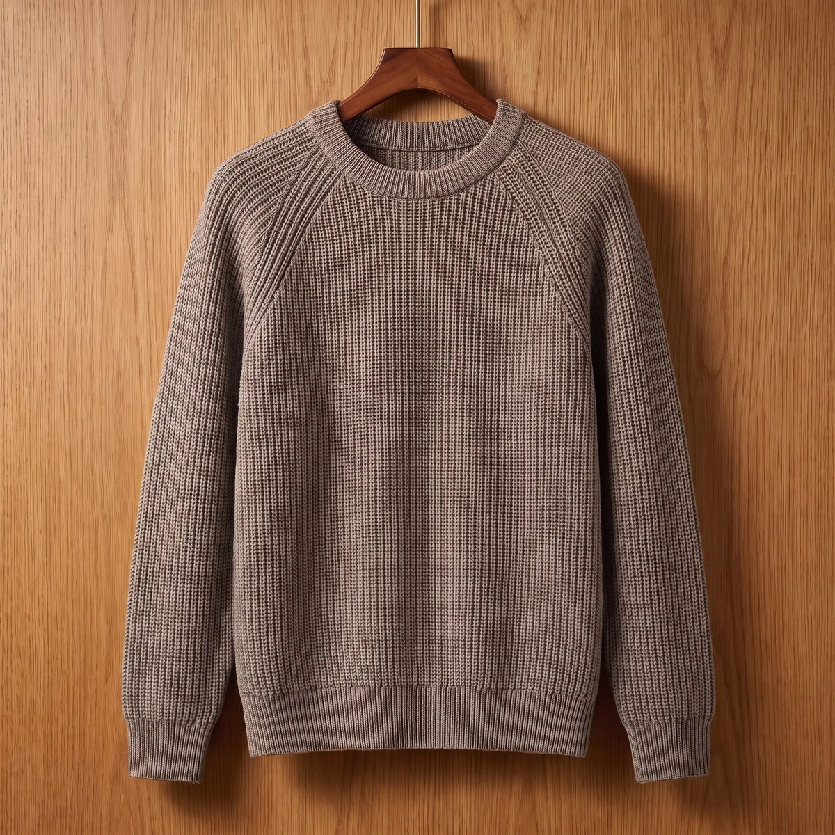 Raglan sleeve knit grey