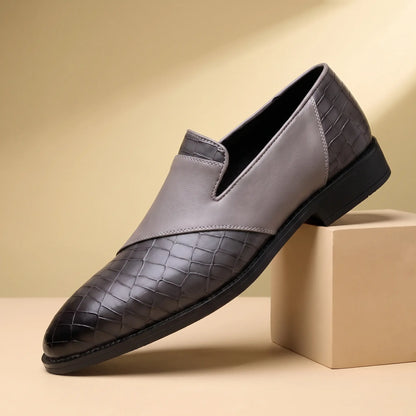 Sharp Pointed Loafers Grey
