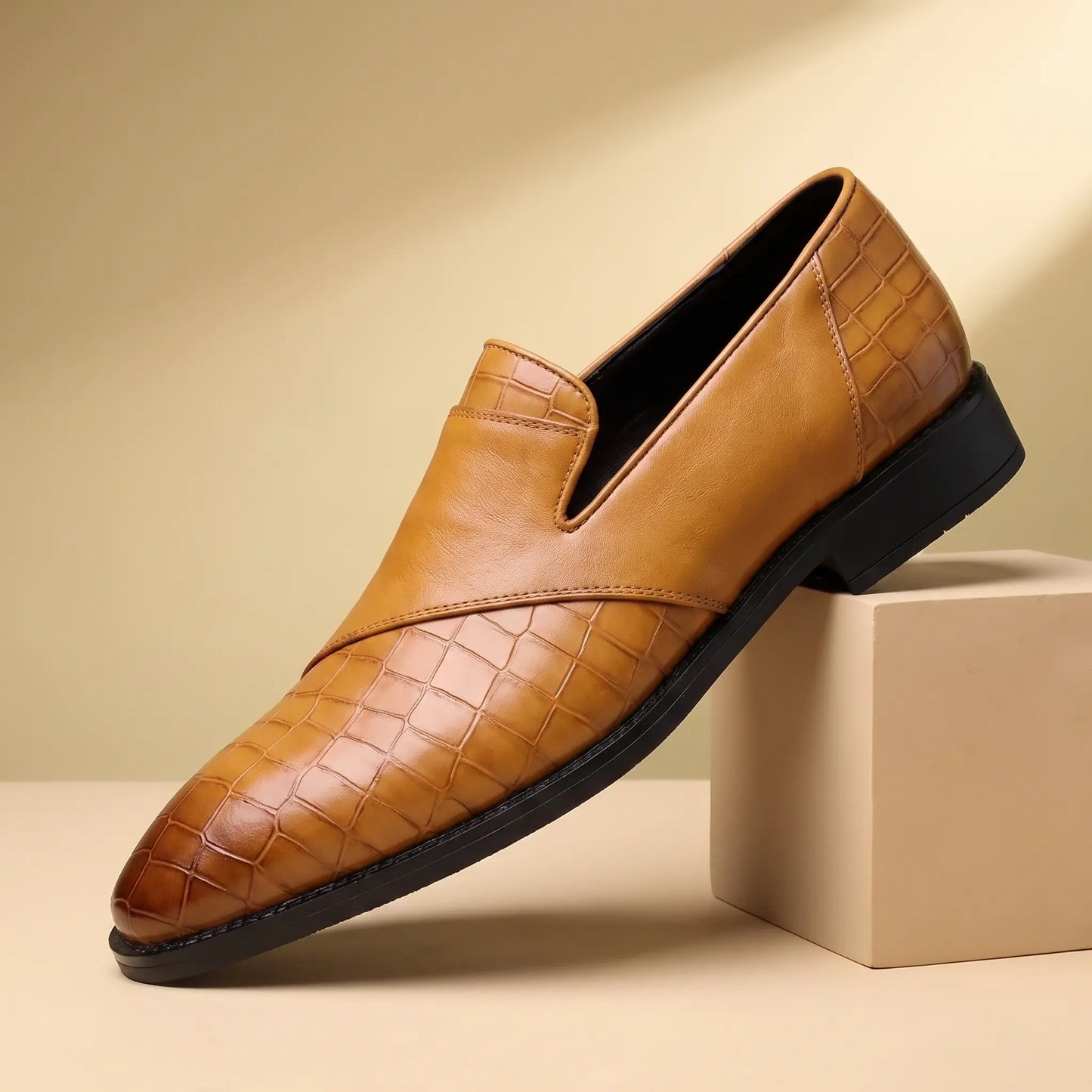 Sharp Pointed Loafers Yellow
