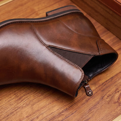 Side zip and upper detail