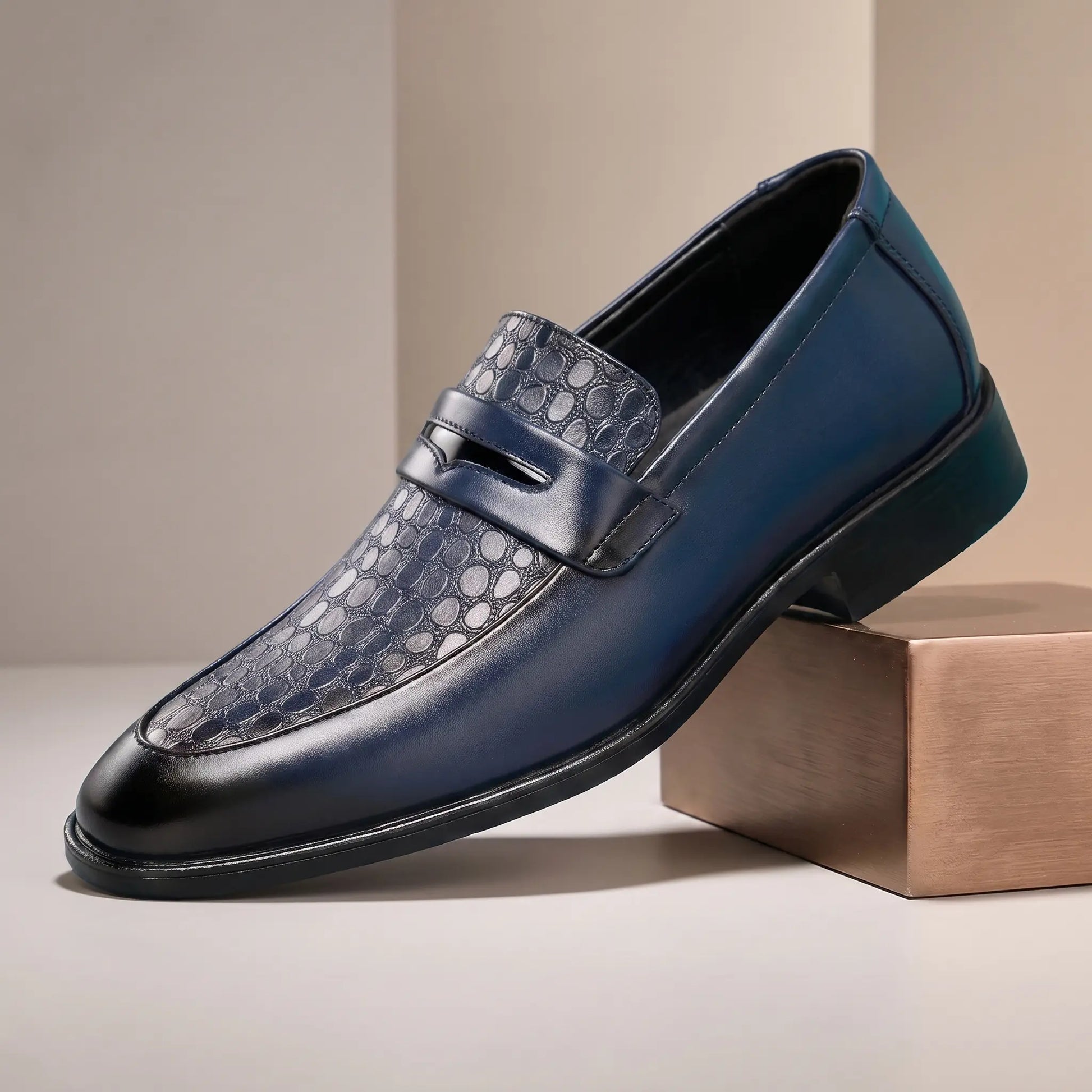 Smart Saddle Loafers Blue