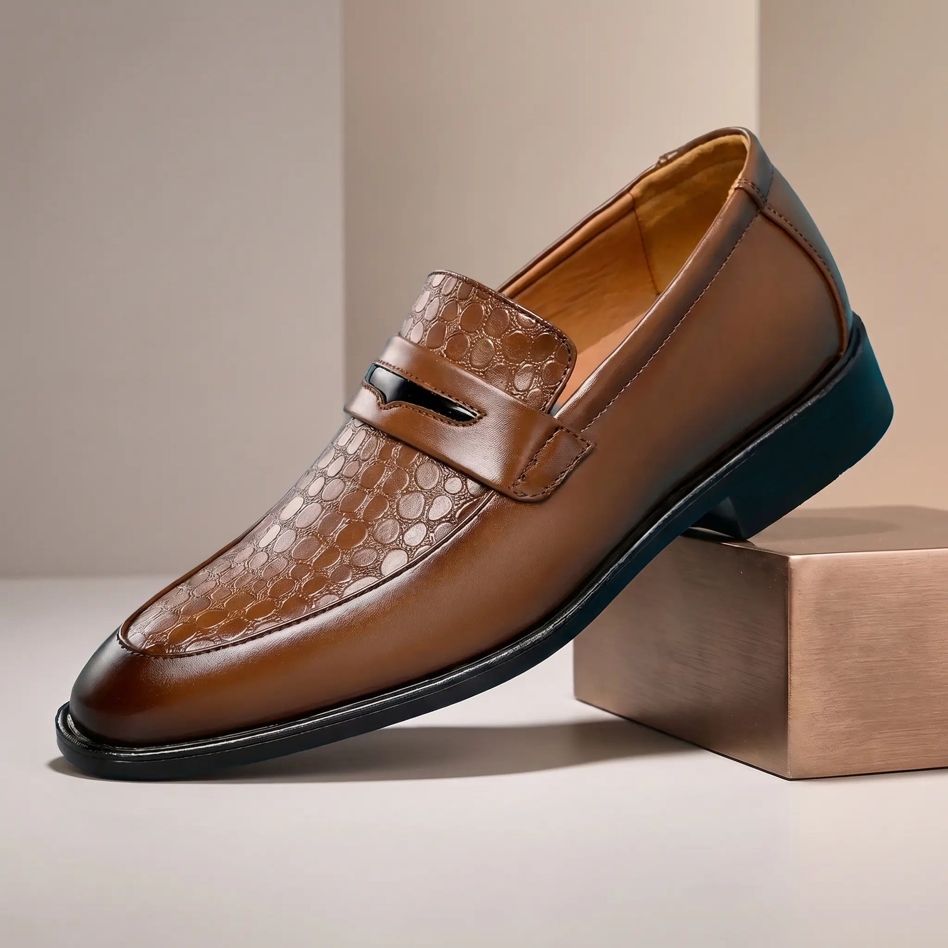 Smart Saddle Loafers Brown
