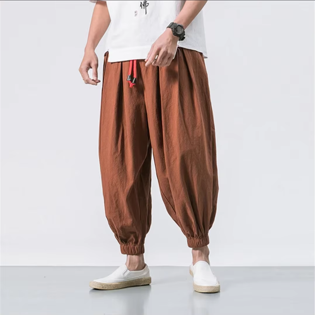 Premium Linen Loose Sweatpants
