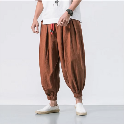 Premium Linen Loose Sweatpants