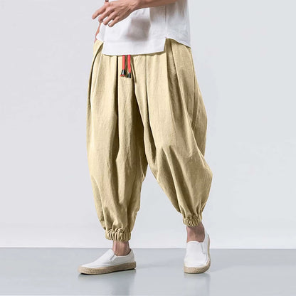 Premium Linen Loose Sweatpants