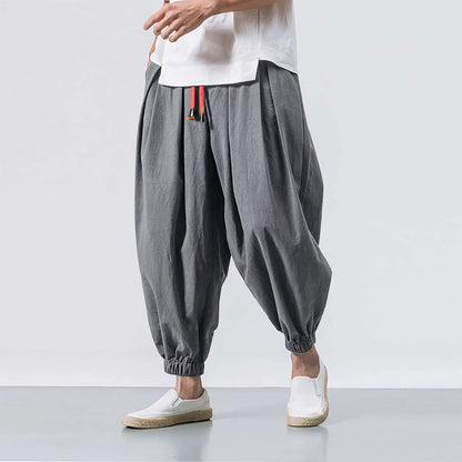Premium Linen Loose Sweatpants
