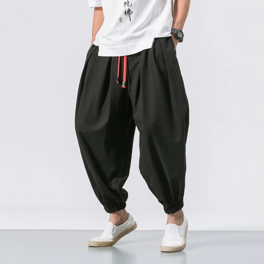 Premium Linen Loose Sweatpants