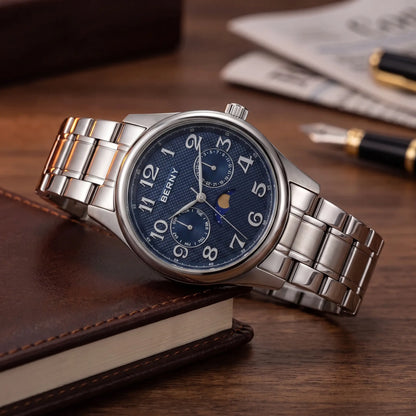 Vintage Moonphase Watch Blue