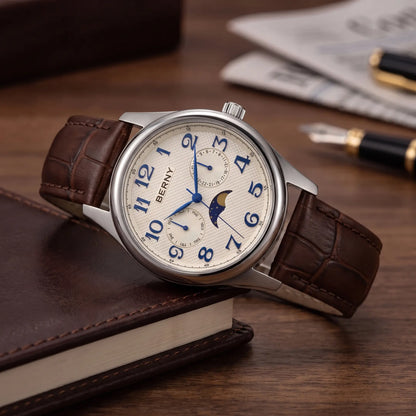 Vintage Moonphase Watch Brown
