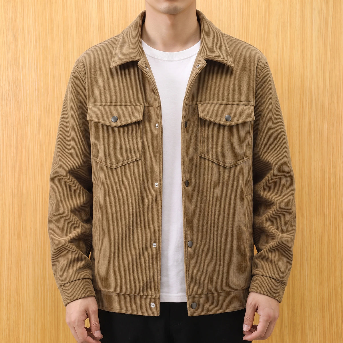 Waled Corduroy Jacket worn lifestyle front